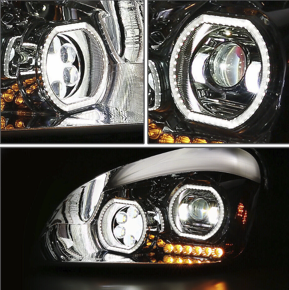 Freightliner Cascadia (2008-2017) - LED Headlight, Black or Chrome