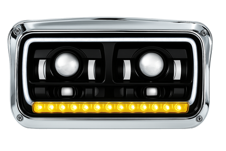 Peterbilt 357/365/378/379 - LED Headlights With Halo & Sequential Turn Signal