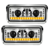 Peterbilt 357/365/378/379 - LED Headlights With Halo & Sequential Turn Signal