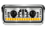 Peterbilt 357/365/378/379 - LED Headlights With Halo & Sequential Turn Signal