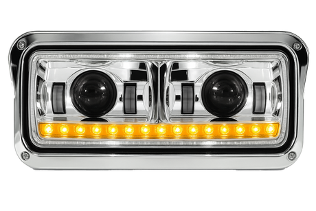 Peterbilt 357/365/378/379 - LED Headlights With Halo & Sequential Turn Signal