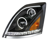 Volvo VN-VNL (2003-2017) - LED Headlight with Halo And Sequential Turn Signal