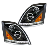 Volvo VN-VNL (2003-2017) - LED Headlight with Halo And Sequential Turn Signal