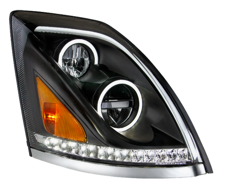 Volvo VN-VNL (2003-2017) - LED Headlight with Halo And Sequential Turn Signal