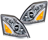 Volvo VN-VNL (2003-2017) - LED Headlight with Halo And Sequential Turn Signal