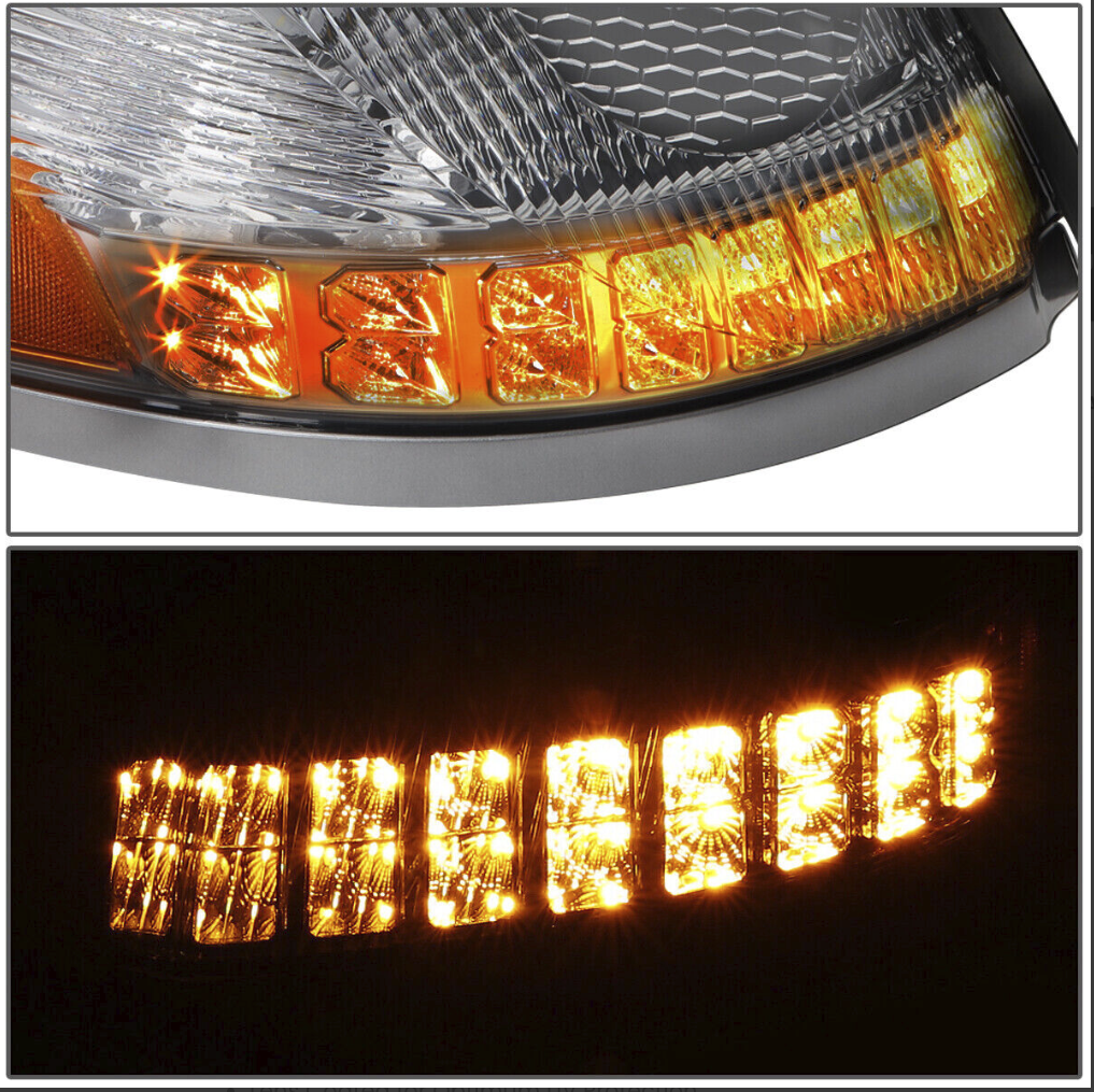 Volvo VN-VNL (2003-2017) - LED Headlight with Halo And Sequential Turn Signal