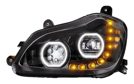Kenworth T680 (2013-2021) - LED Headlight With Sequential Turn Signal