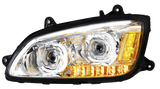 Kenworth T660 (2008-2017) - LED Headlights With Choice Chrome or Black Inner Housing