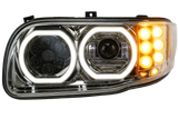 Peterbilt 388/389/367/567/589 LED Projector Headlight With Halo Ring