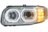 Peterbilt 388/389/367/567/589 LED Projector Headlight With Halo Ring