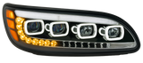 Peterbilt 382/384/386/387 LED Headlight With Halo and Sequential Turn Signal