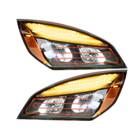 Freightliner Cascadia (2018 and Newer) - Heated LED Headlight