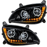 Peterbilt 587 (2010-2016) Peterbilt 579 (2012-2021) - LED Headlight With Halo and Sequential Turn Signal