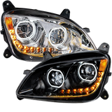 Peterbilt 587 (2010-2016) Peterbilt 579 (2012-2021) - LED Headlight With Halo and Sequential Turn Signal
