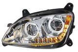 Peterbilt 587 (2010-2016) Peterbilt 579 (2012-2021) - LED Headlight With Halo and Sequential Turn Signal