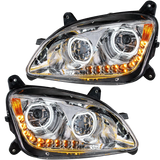 Peterbilt 587 (2010-2016) Peterbilt 579 (2012-2021) - LED Headlight With Halo and Sequential Turn Signal