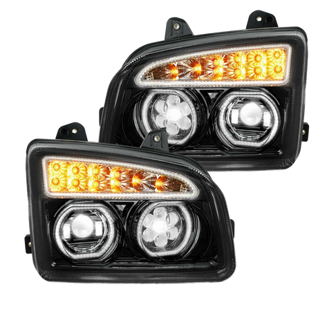 Kenworth T880 (2013 and Newer) - Headlight With Sequential Turn Signal and Side