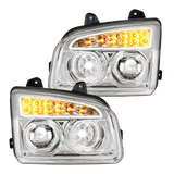 Kenworth T880 (2013 and Newer) - Headlight With Sequential Turn Signal and Side