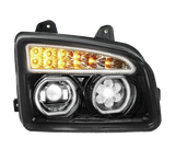 Kenworth T880 (2013 and Newer) - Headlight With Sequential Turn Signal and Side
