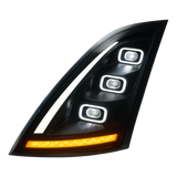 Volvo VN-VNL (2018 and Newer) - LED Headlight with Halo And Sequential Turn Signal