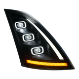 Volvo VN-VNL (2018 and Newer) - LED Headlight with Halo And Sequential Turn Signal