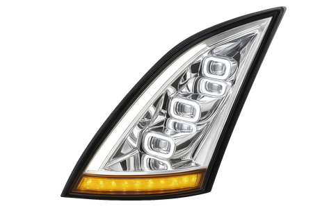 Volvo VN-VNL (2018 and Newer) - LED Headlight with Halo And Sequential Turn Signal