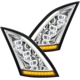 Volvo VN-VNL (2018 and Newer) - LED Headlight with Halo And Sequential Turn Signal