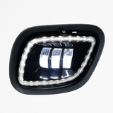 Freightliner Cascadia 08-17 - Chrome Fog Light With Halo