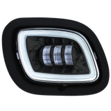 Freightliner Cascadia 2008-2017 - Fog Light With Halo, Black or Chrome Reflector