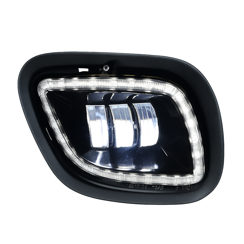 Freightliner Cascadia 08-17 - Chrome Fog Light With Halo