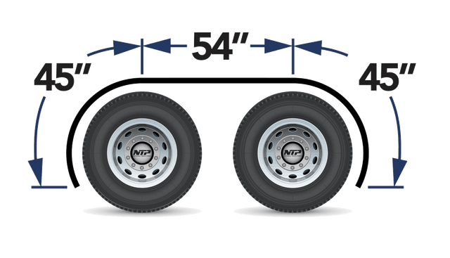 8 Gauge Full Tandem Fender Smooth Paintable Aluminum - HD Truck Source