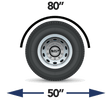 8 Gauge Single Axle Fender Smooth Paintable Aluminum - HD Truck Source