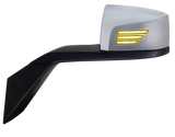 Volvo VN/VNL (2004-2017) - Heated Hood Mirror Assembly With Sequential Turn Signal