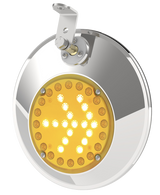 Convex Mirror - 430 Stainless Steel 8.5 Inch With Turn Signal