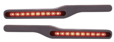 Peterbilt (2001-Older) - Wood Armrest With Amber LED and Clear Lens (Pair)