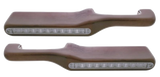 Peterbilt (2001-Older) - Wood Armrest With Amber LED and Clear Lens (Pair)