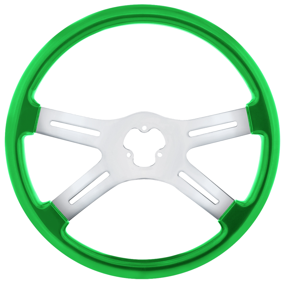 18" 4 Spoke Steering Wheel, Candy Colors