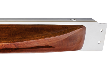 Peterbilt (2003-2005 ) - Wood Armrest With Stainless Steel Window Sill Mounting Plate