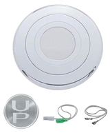 Horn Button- Chrome Aluminum Steering Wheel Horn Button With UP Logo