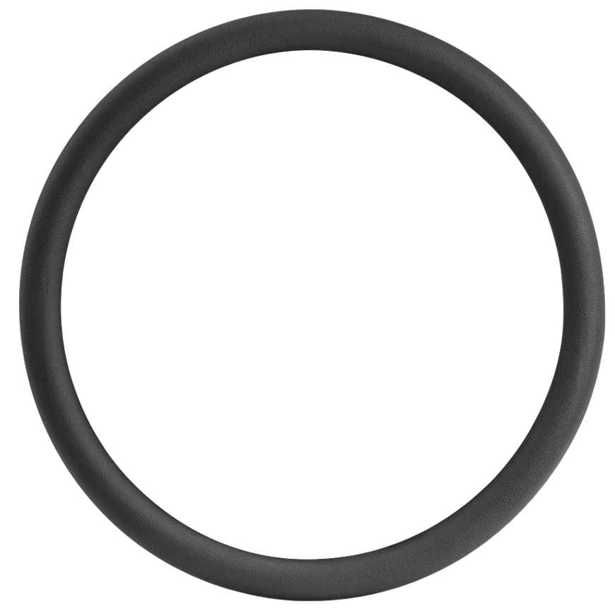 18" Black Leather Replacement Rim For United Pacific Leather Rim Steering Wheels