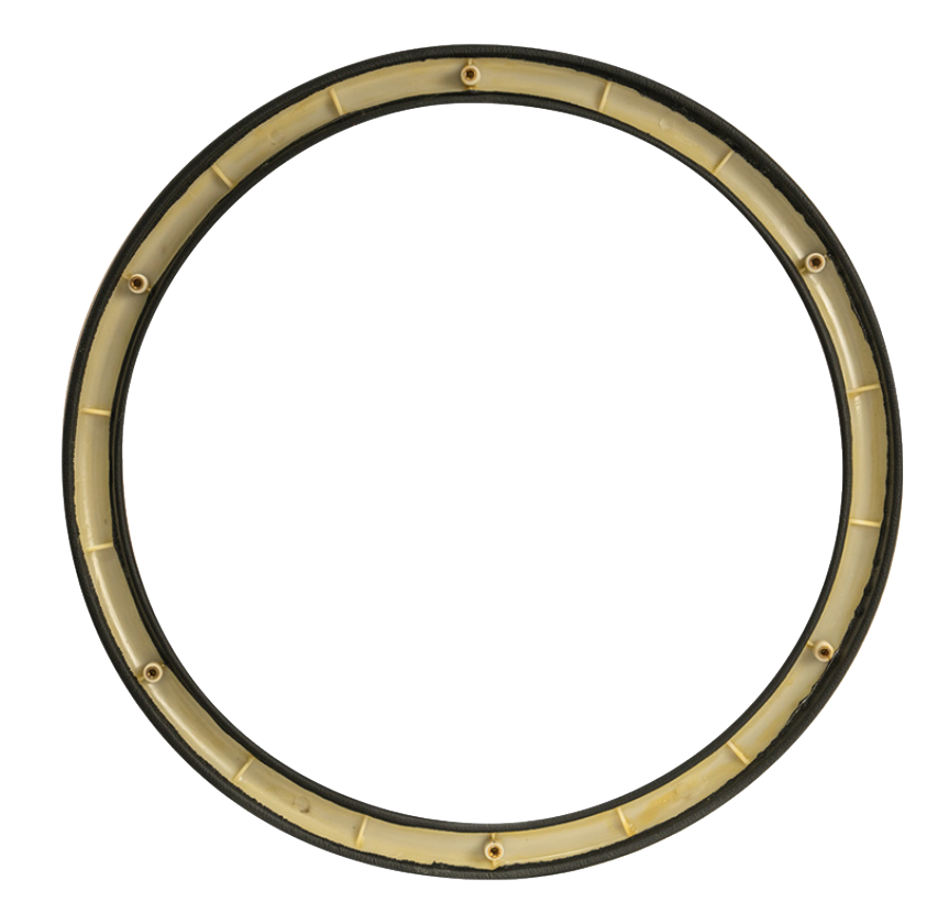 18" Black Leather Replacement Rim For United Pacific Leather Rim Steering Wheels
