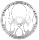18" Chrome Aluminum "Blaze" Style Steering Wheel