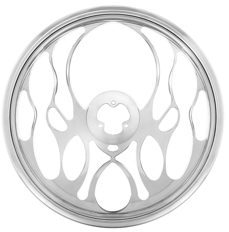 18" Chrome Aluminum "Blaze" Style Steering Wheel