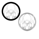 18" Chrome Aluminum "Blaze" Style Steering Wheel