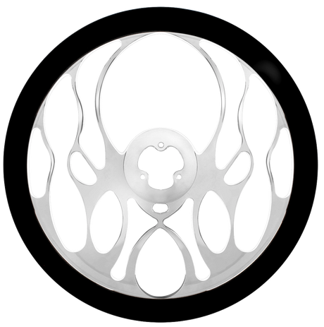 18" Chrome Aluminum "Blaze" Style Steering Wheel