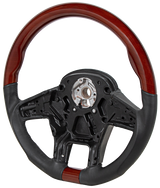 Peterbilt And Kenworth - 18" YourGrip™ Leather & Wood Steering Wheel