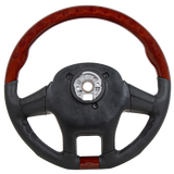 Peterbilt And Kenworth - 18" YourGrip™ Leather & Wood Steering Wheel