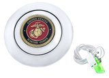 Chrome Military Steering Wheel Horn Button