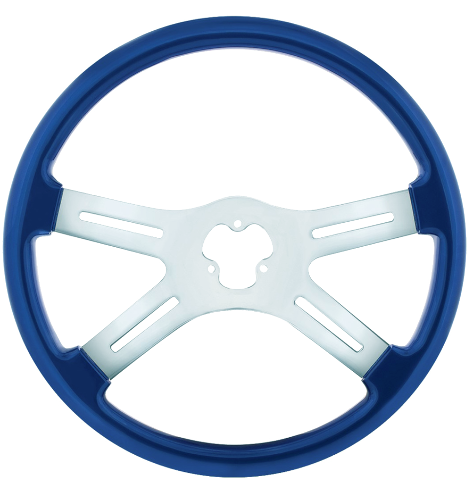 18" 4 Spoke Steering Wheel, Candy Colors