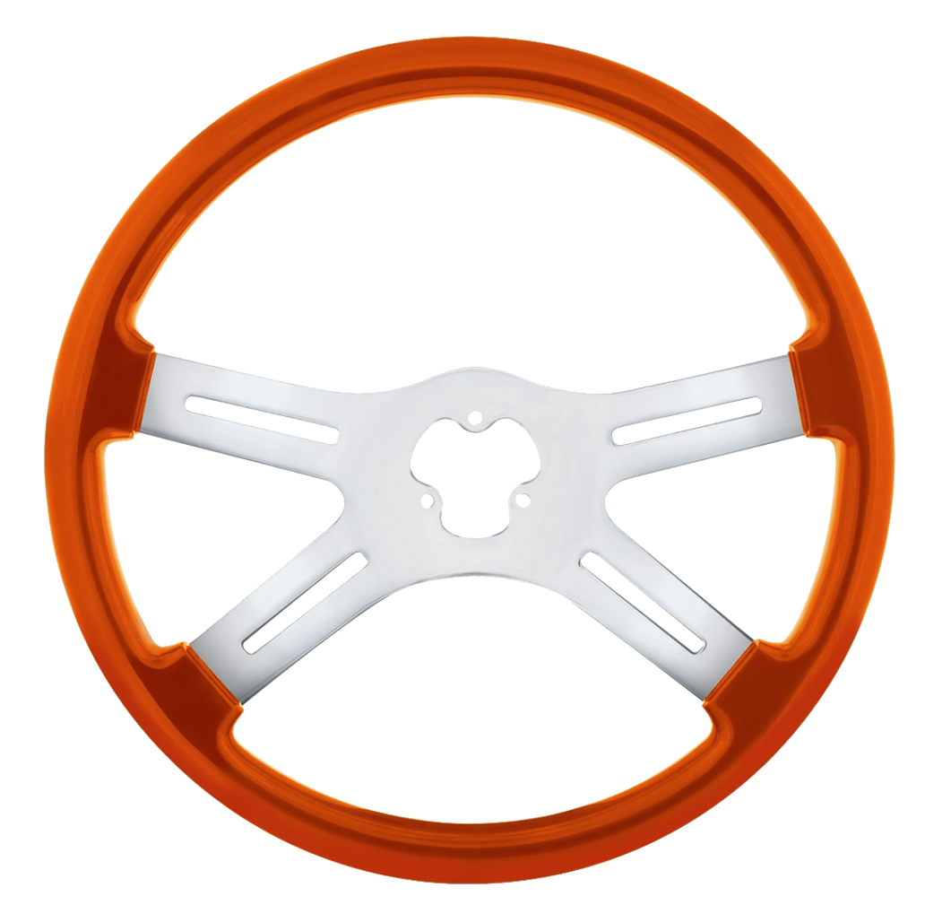 18" 4 Spoke Steering Wheel, Candy Colors